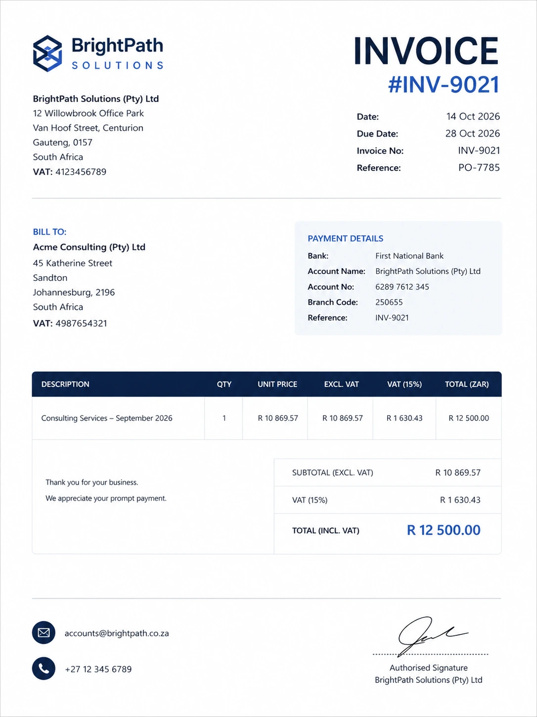 Aukly receiving and processing a financial document automatically